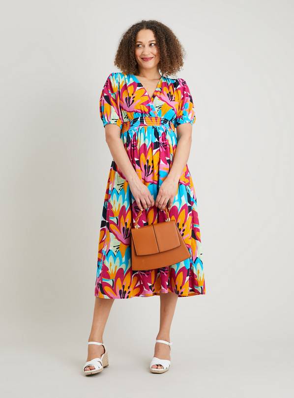 Buy Bright Floral Print Midi Dress 26 Dresses Tu